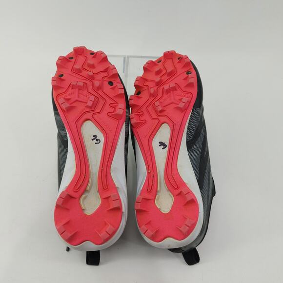 Rawlings Girls Soccer Black Shoes Size 1.5 Baseball Softball Cleats - Picture 10 of 12